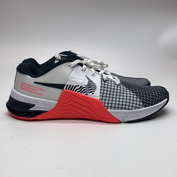 Mens Nike Metcon 8 Orange/Black/White DO9328-101 NWOB - Picture 2 of 12